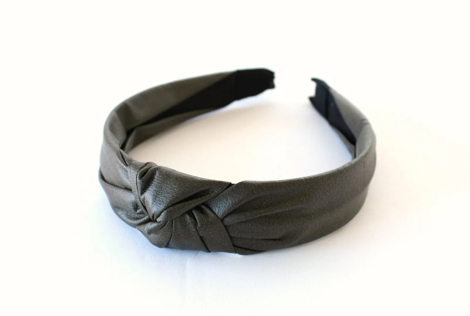 Faux Leather Knot Headband
