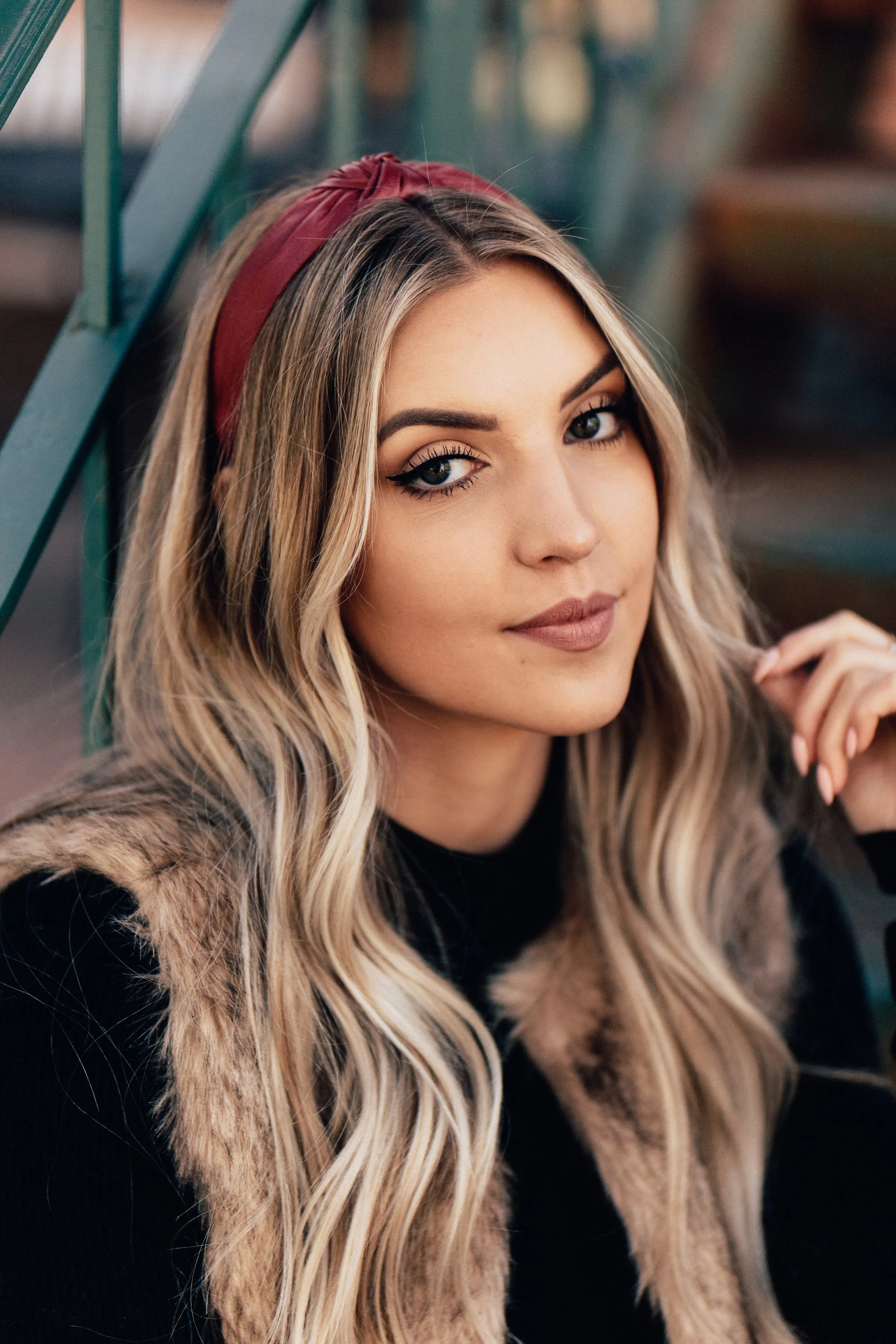 Faux Leather Knot Headband