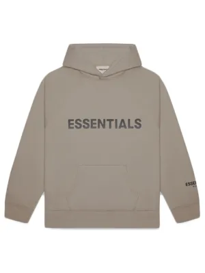 Fear Of God Essentials Applique Logo Hoodie Taupe [FW20]