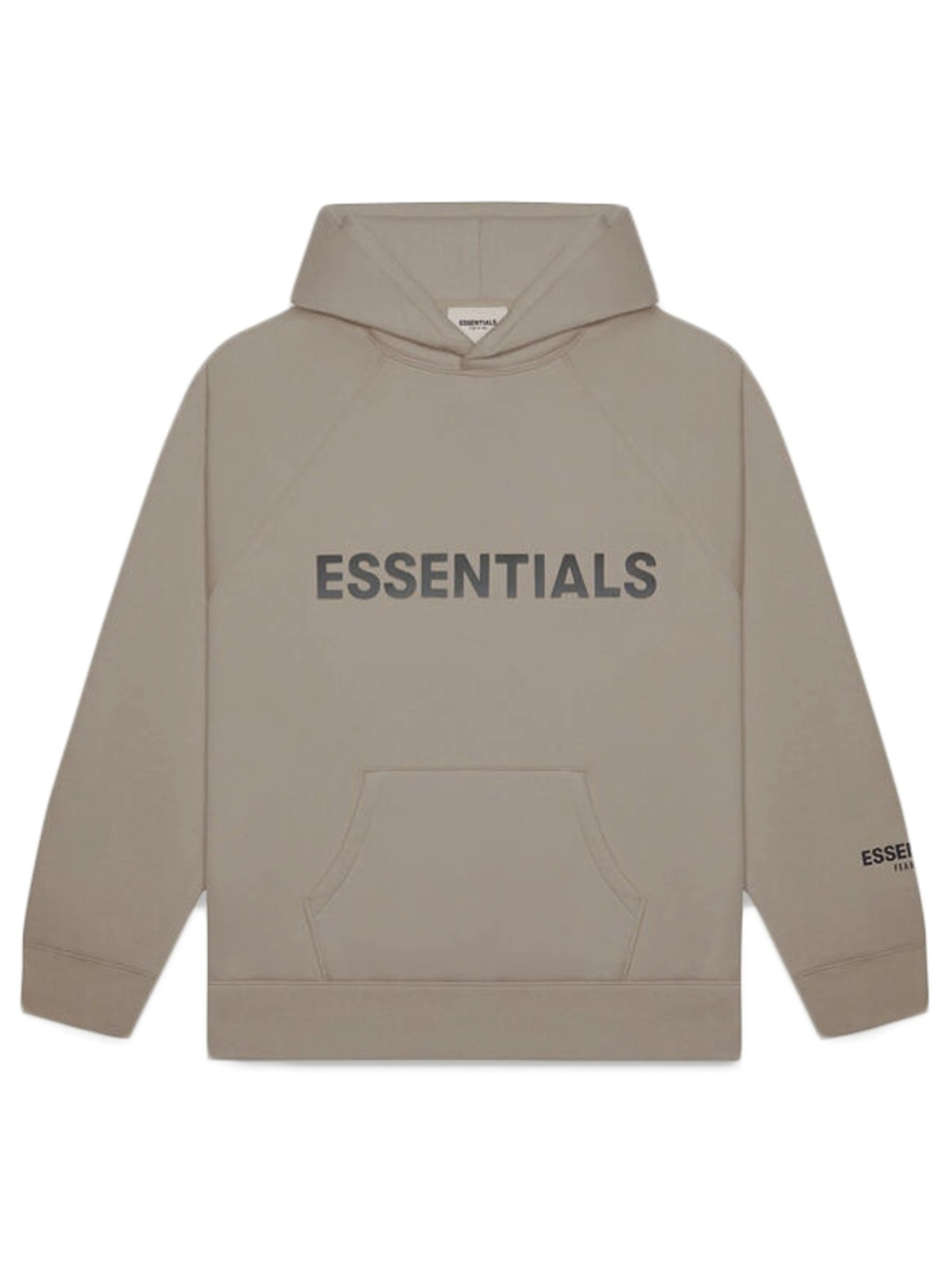 Fear Of God Essentials Applique Logo Hoodie Taupe [FW20]