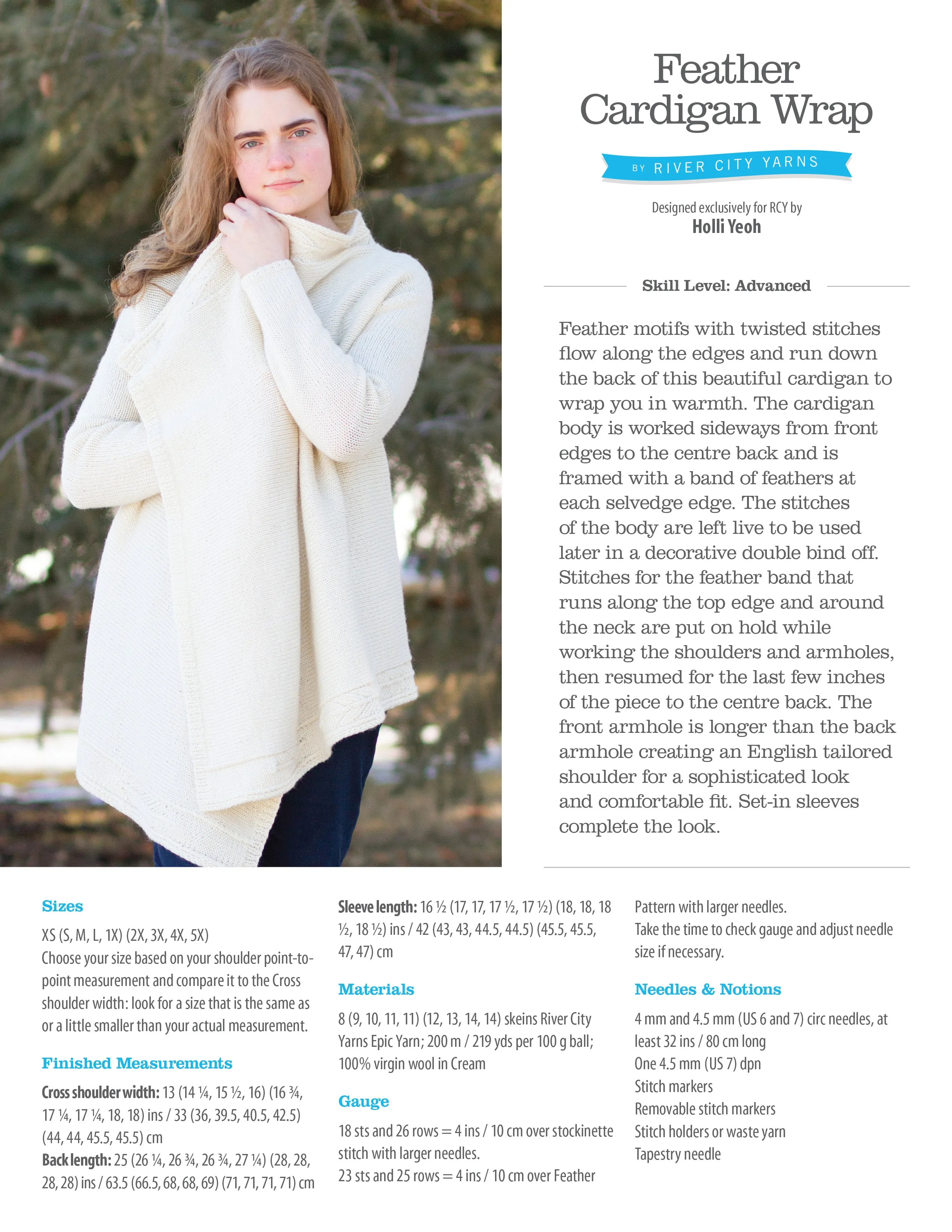 Feather Cardigan Wrap