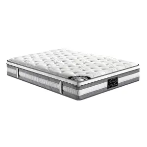Feather Comfort Plush Premium Euro Top Pocket Spring Mattress 34cm Thick - King