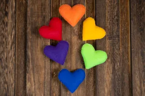 Felt Heart - Pack of 6