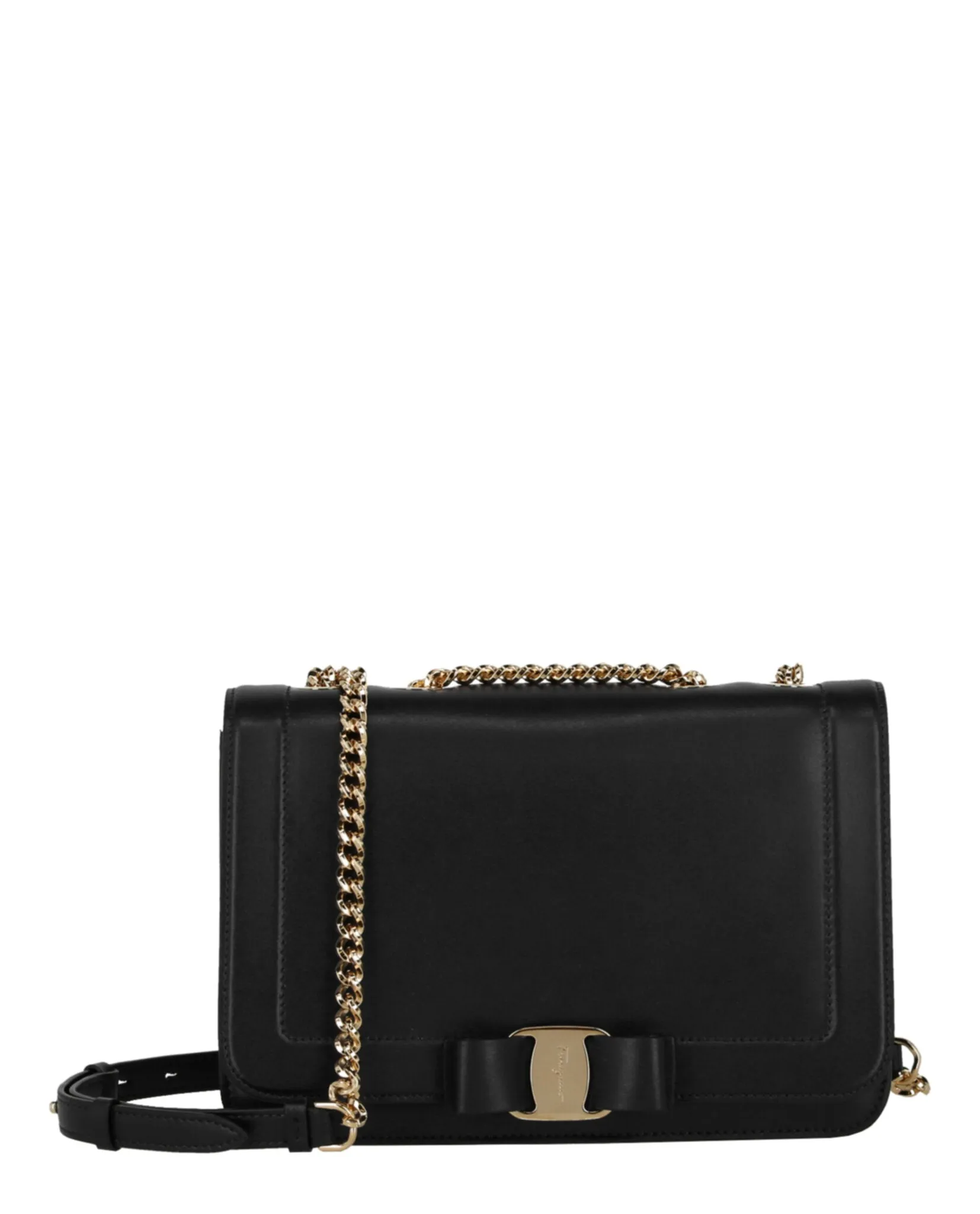 Ferragamo Vara Bow Smooth Leather Shoulder Bag