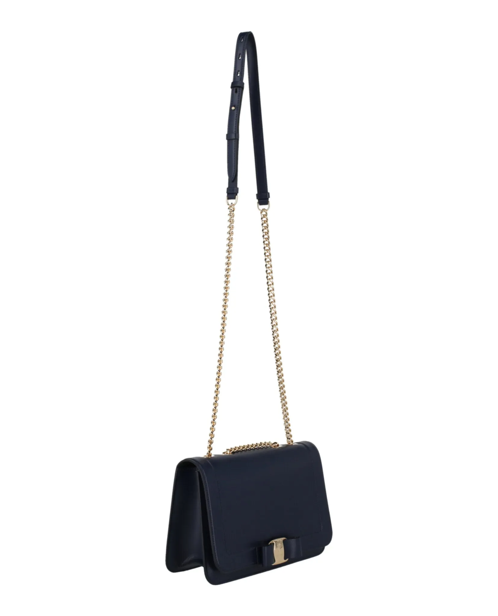 Ferragamo Vara Bow Smooth Leather Shoulder Bag