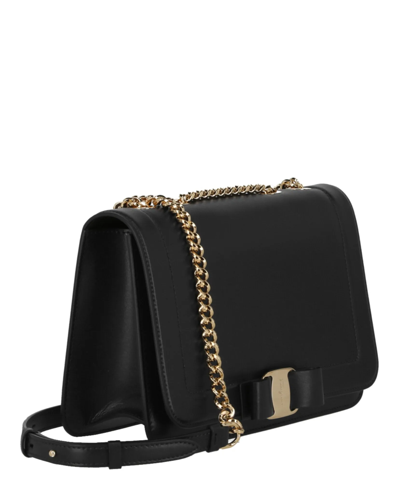 Ferragamo Vara Bow Smooth Leather Shoulder Bag