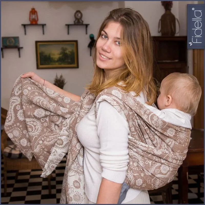Fidella Woven Wrap - Persian Paisley toffee