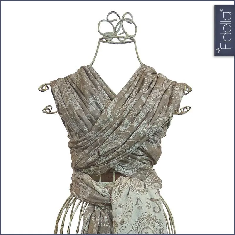 Fidella Woven Wrap - Persian Paisley toffee