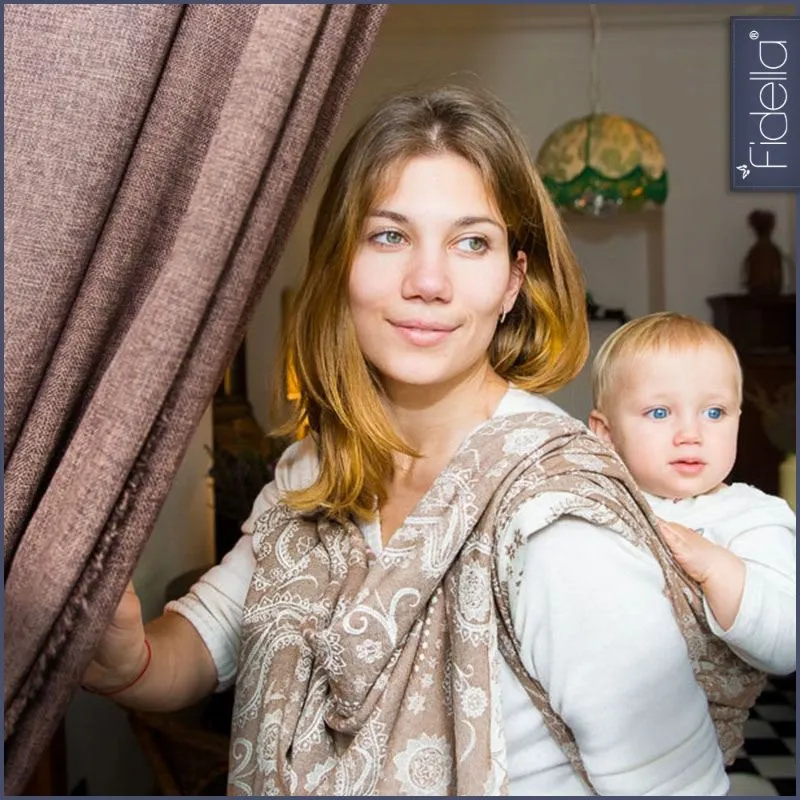 Fidella Woven Wrap - Persian Paisley toffee