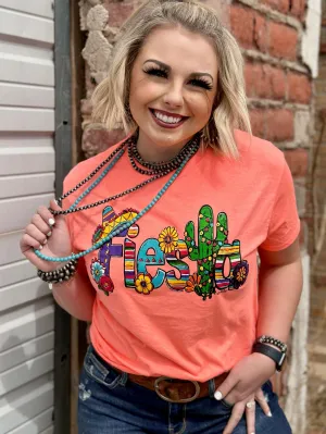 Fiesta - Coral Tee by Texas True Threads