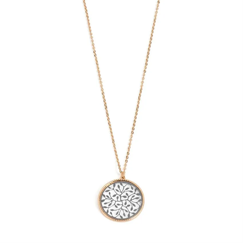 Filigree Swirl Dangle Necklace
