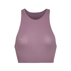 FITS EVERYBODY HIGH NECK BRA | PLUM