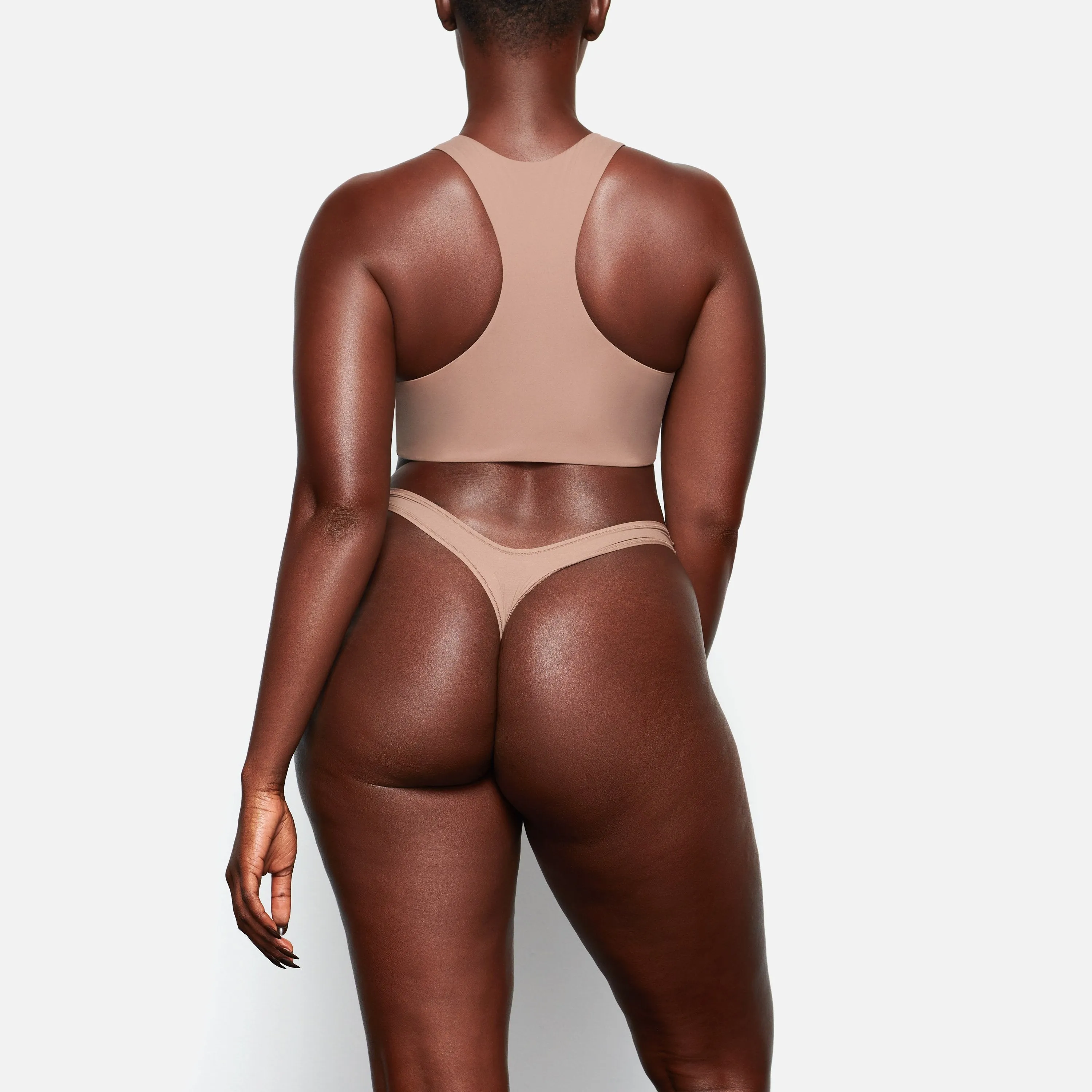 FITS EVERYBODY HIGH NECK BRA | UMBER