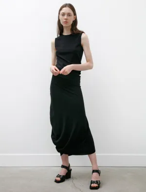 Fitted Twisted Dress Black