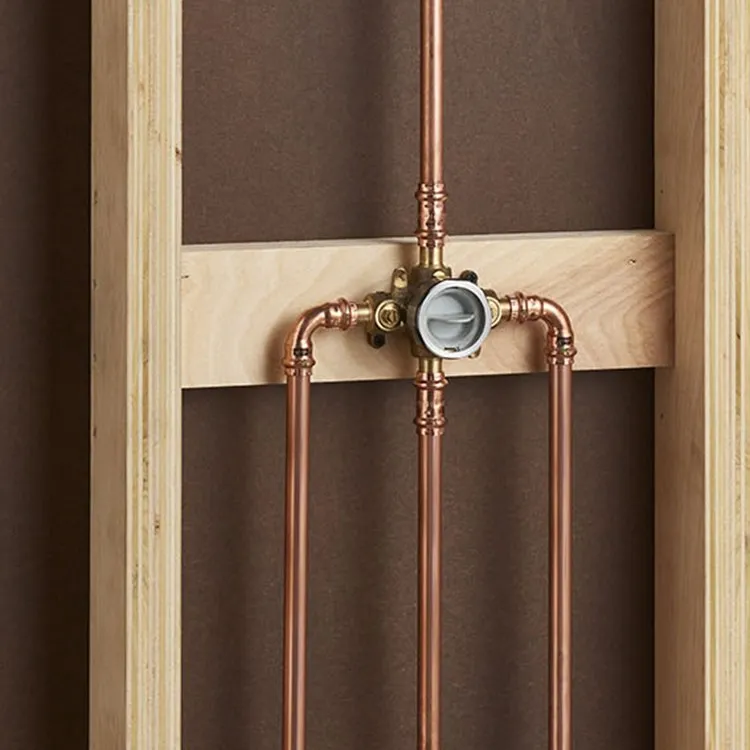 Flash Shower Rough-in Valve with Stub-Outs and Screwdriver Stops