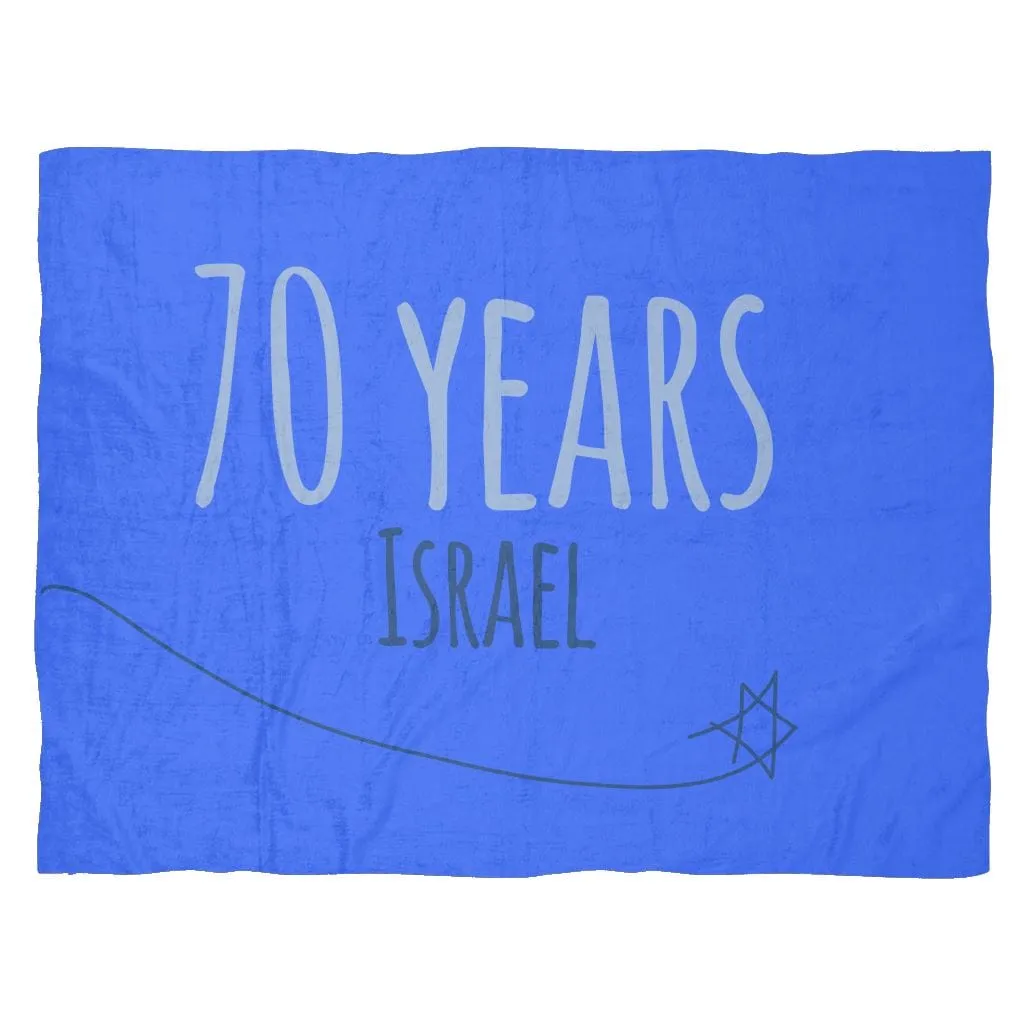 Fleece Blanket - Israel's 70th Birthday