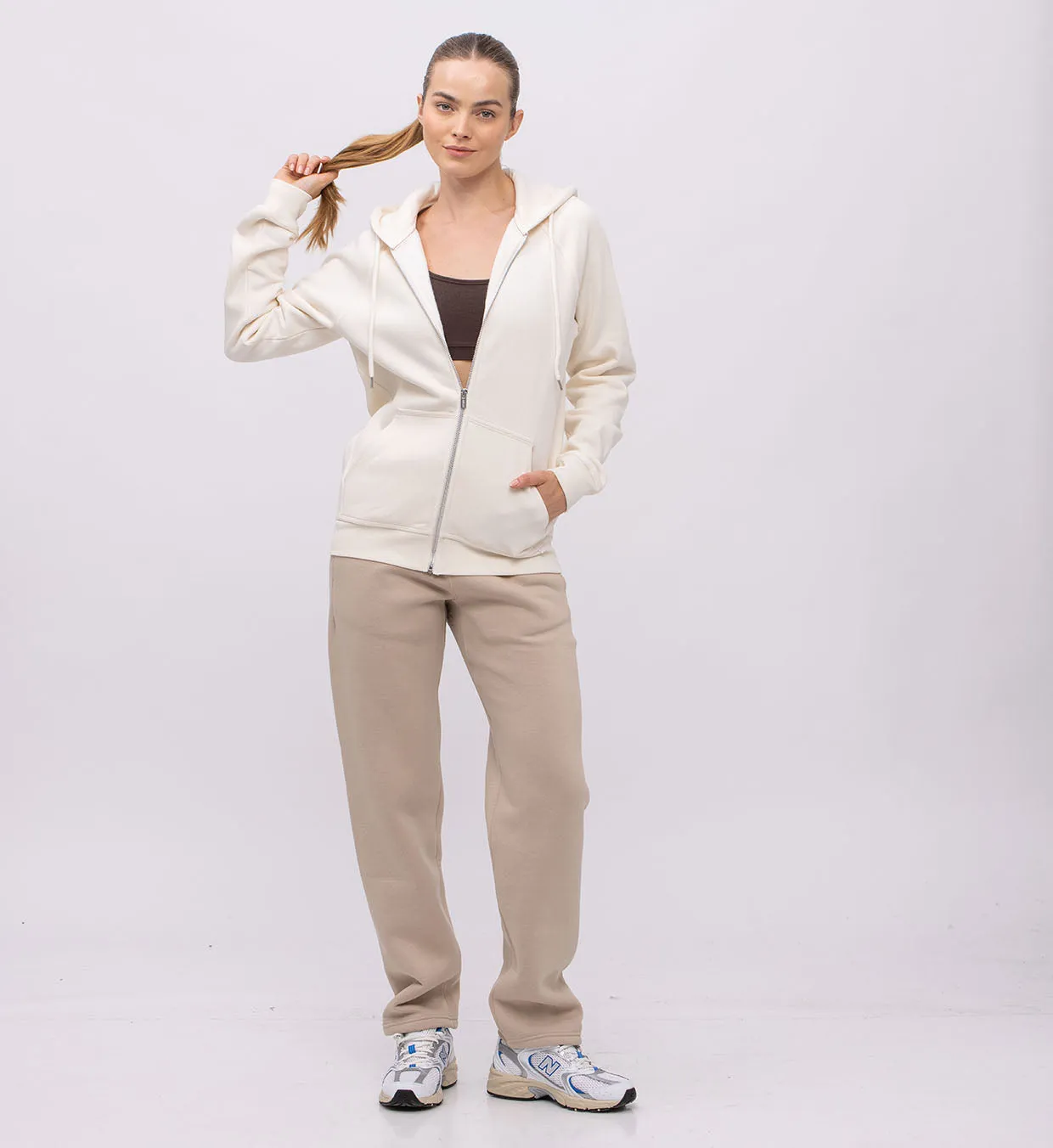 Fleece Hoody   Zipper Women