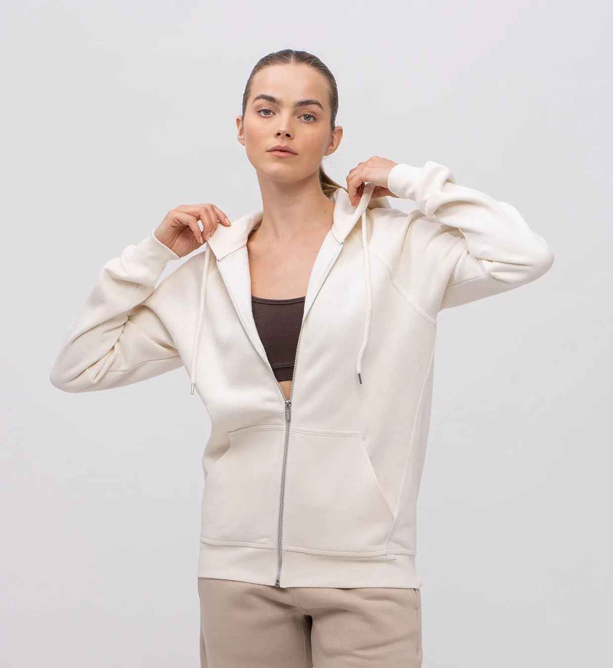 Fleece Hoody   Zipper Women