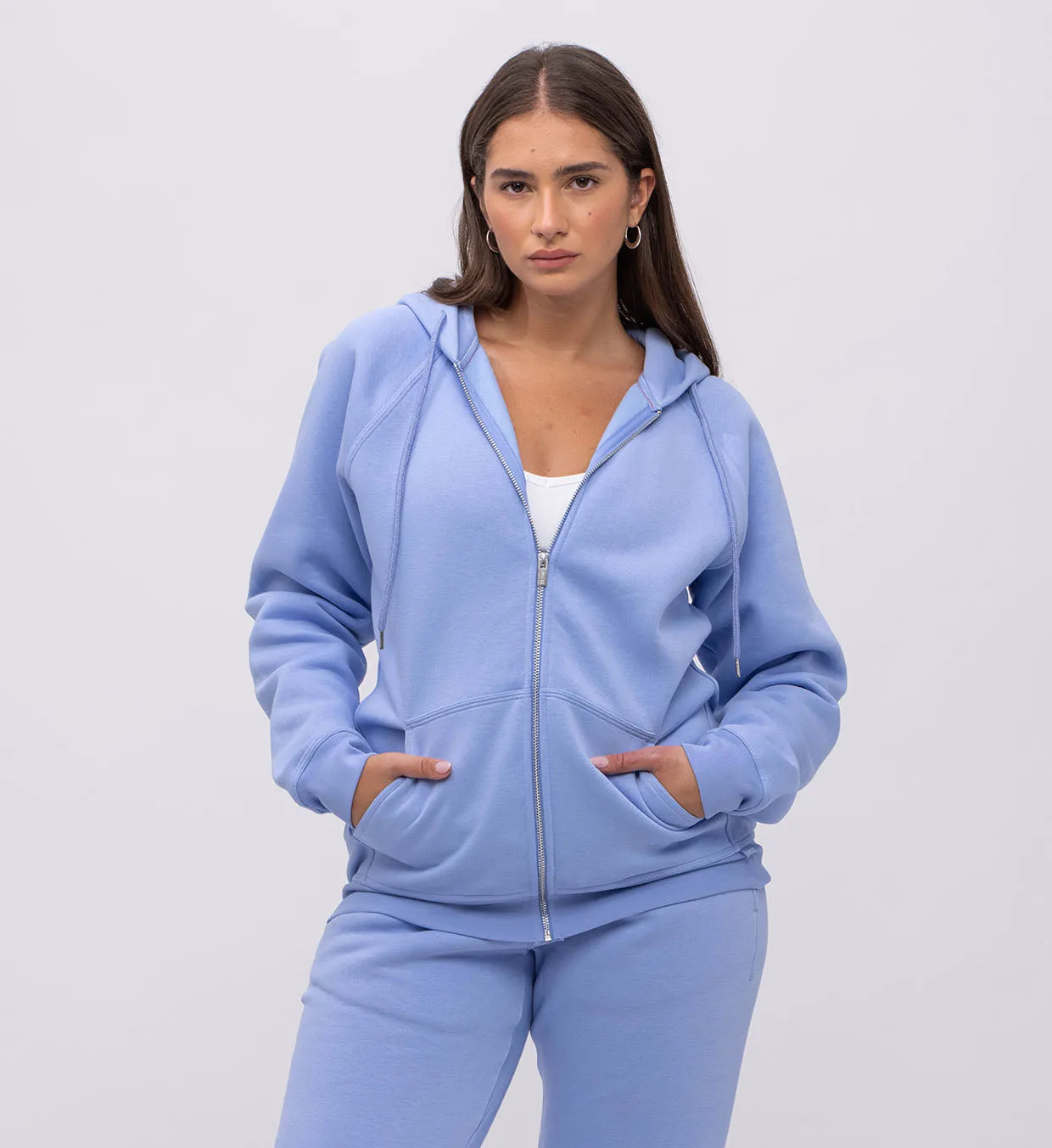 Fleece Hoody   Zipper Women