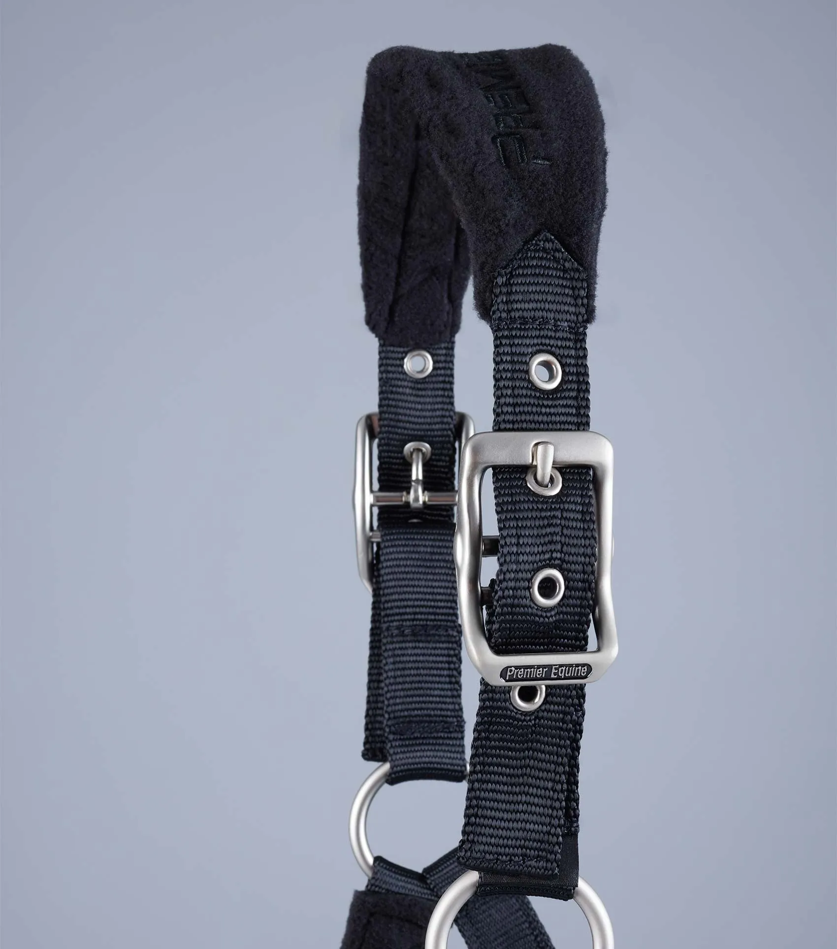 Fleece Padded Pony Head Collar Black