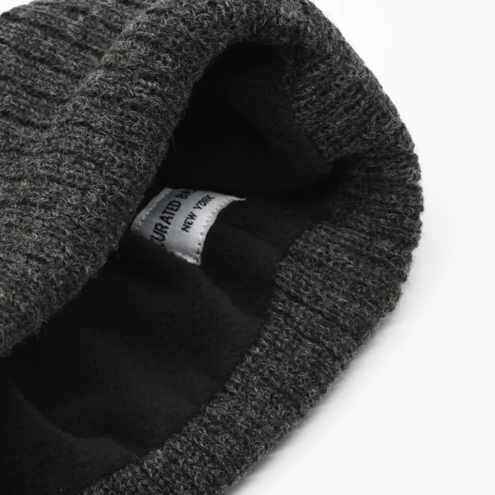 Fleeced Lined Wool Beanie