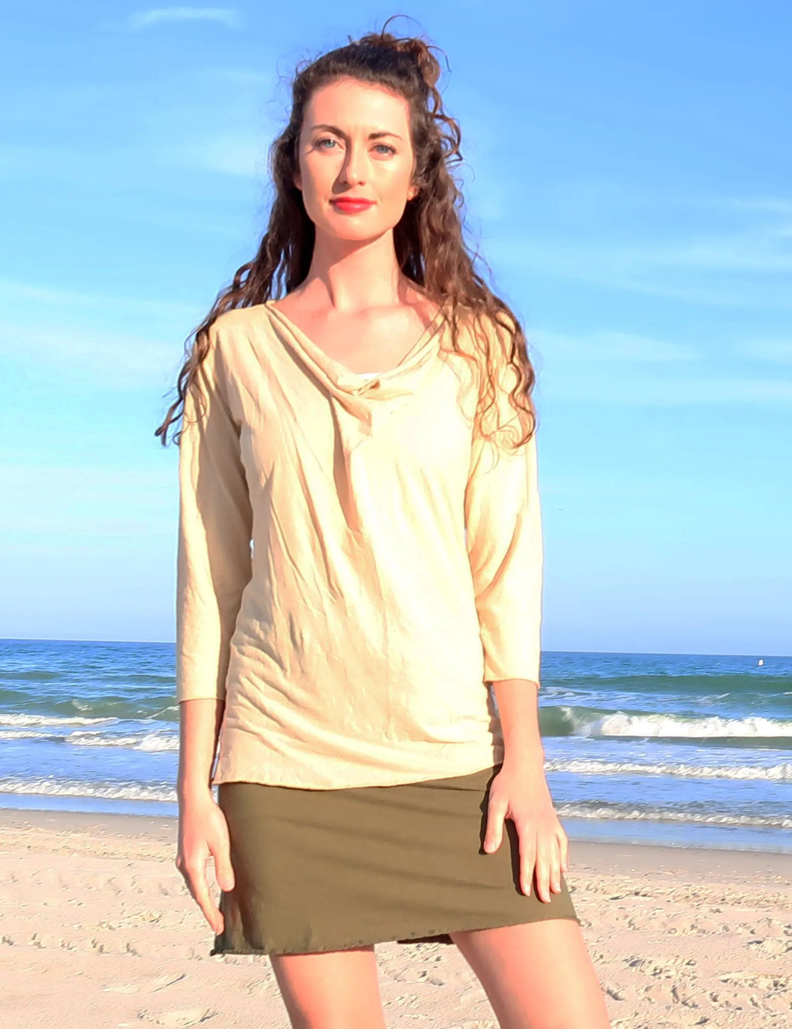 Float Neck Simplicity Shirt