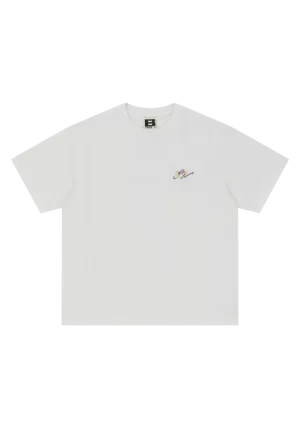 Floral Alphabet Pattern T-shirt
