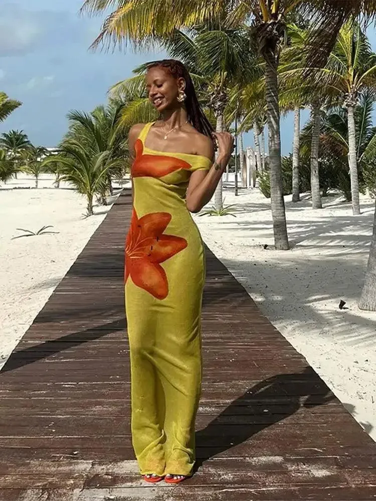 Floral Mesh Maxi Dress: Summer Statement Style