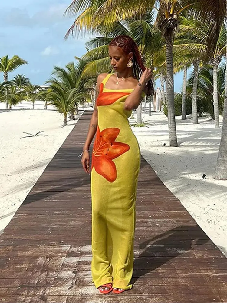 Floral Mesh Maxi Dress: Summer Statement Style