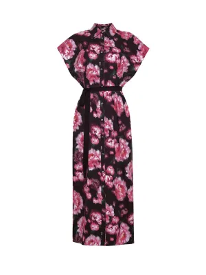 Floral Poplin Shirt Dress