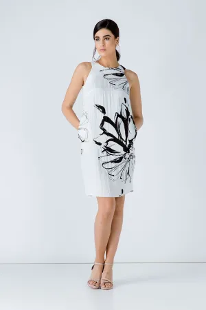 Floral Print Sleeveless Sack Dress