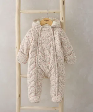 Floral Quilted Pramsuit