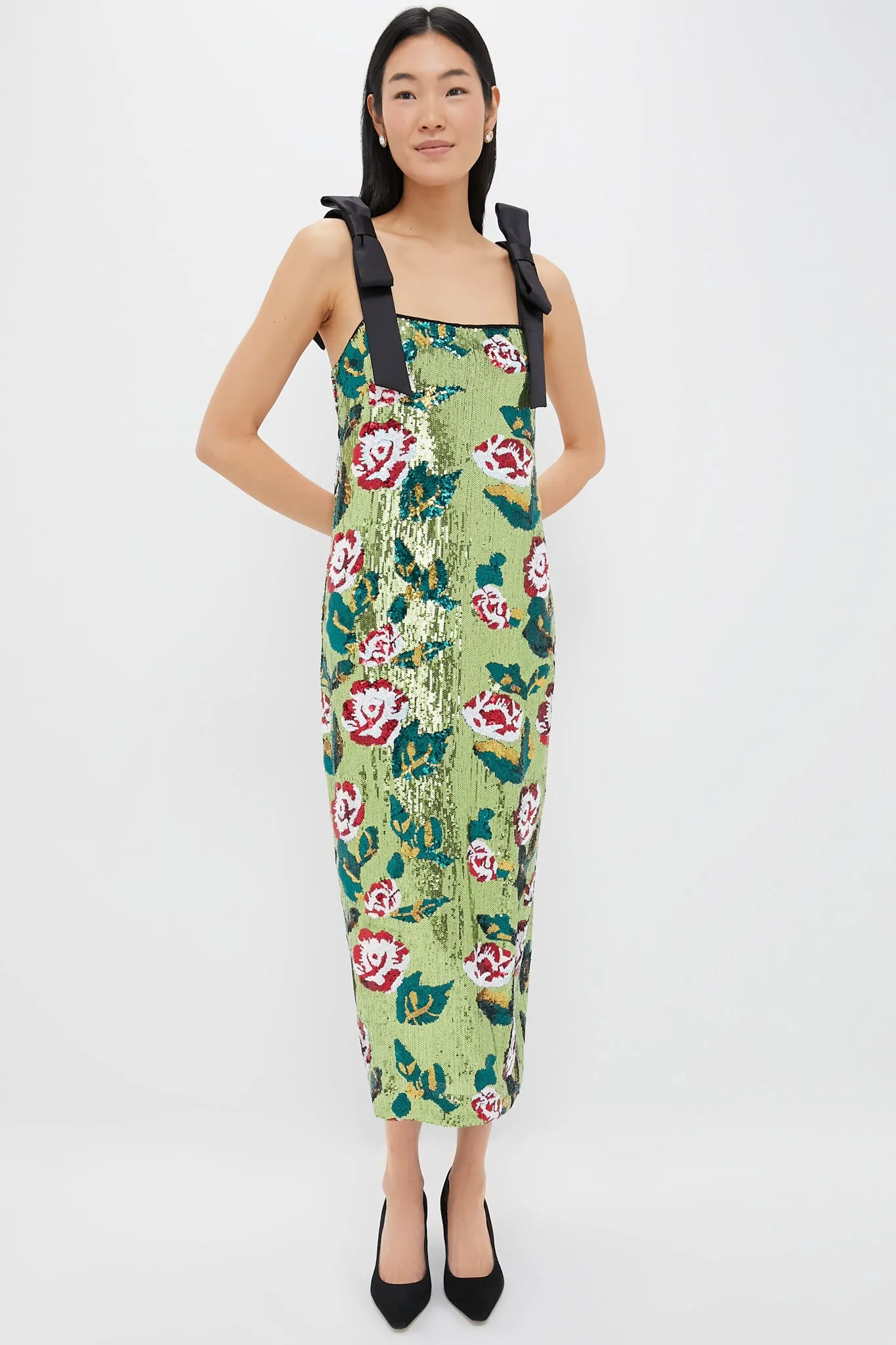 Floral Sequin Roxy Dress