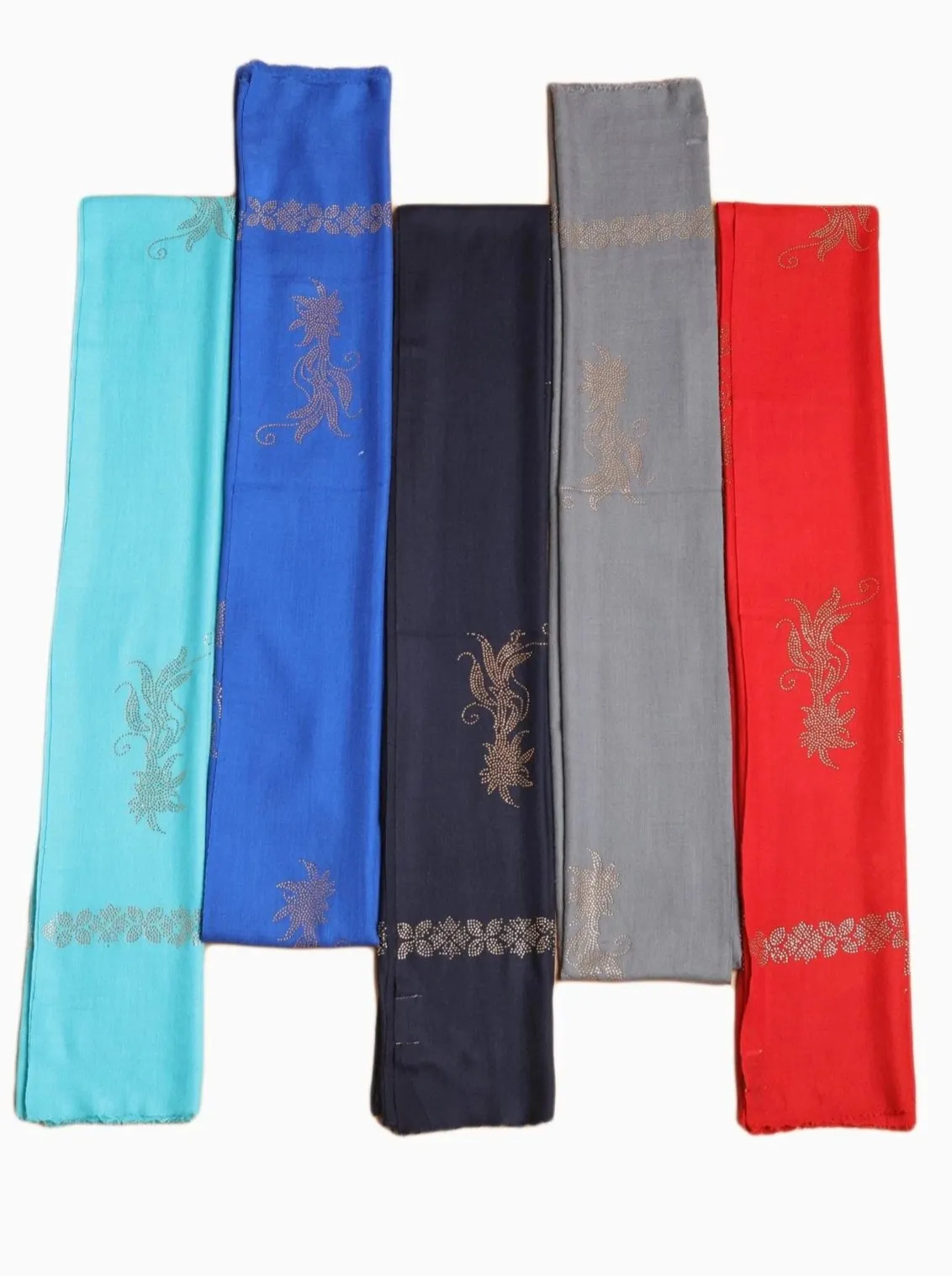Flower Rhinestone Pashmina Wrap