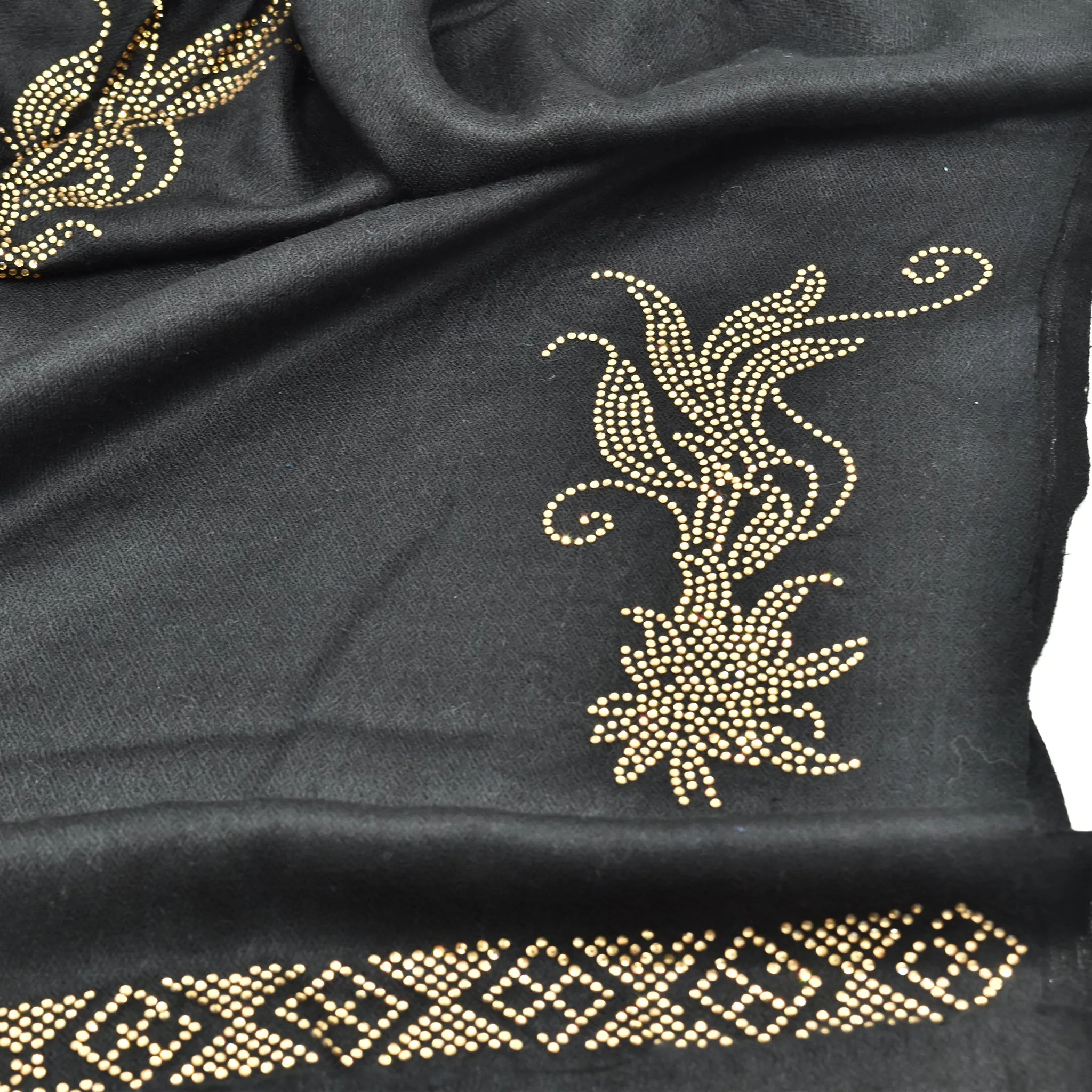 Flower Rhinestone Pashmina Wrap