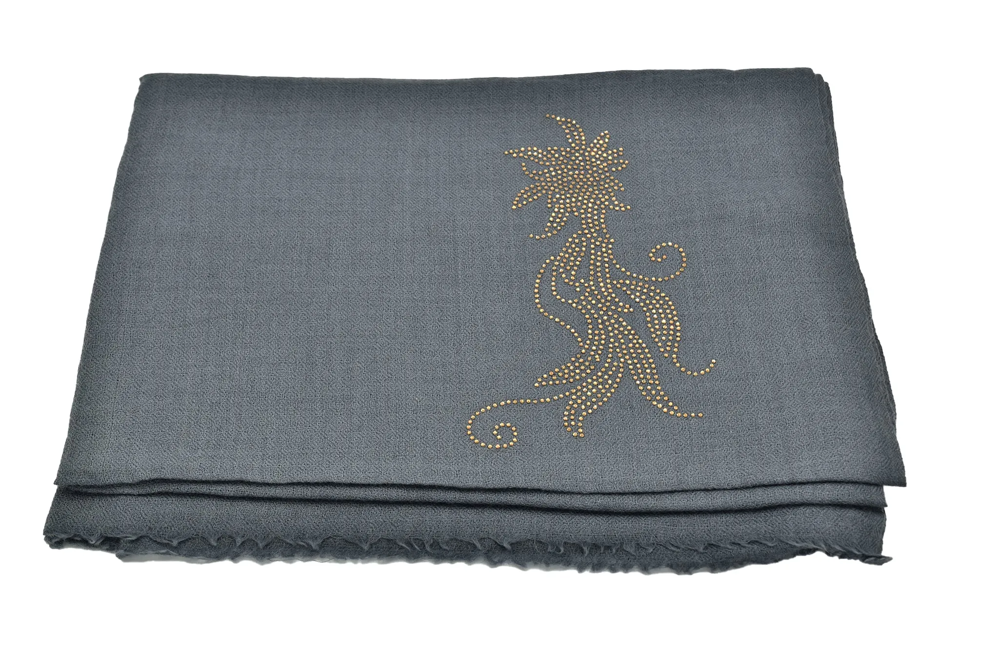Flower Rhinestone Pashmina Wrap