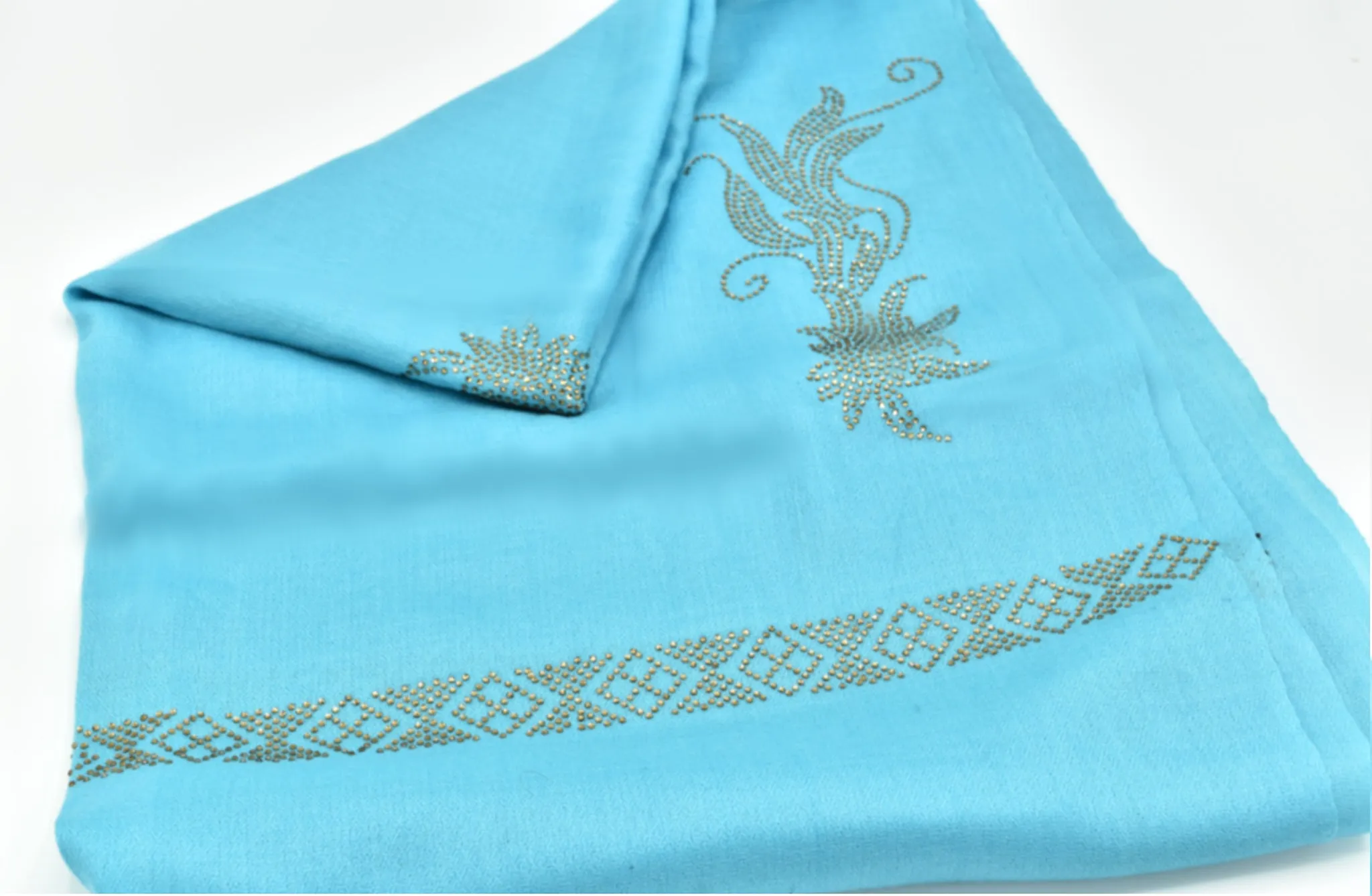 Flower Rhinestone Pashmina Wrap