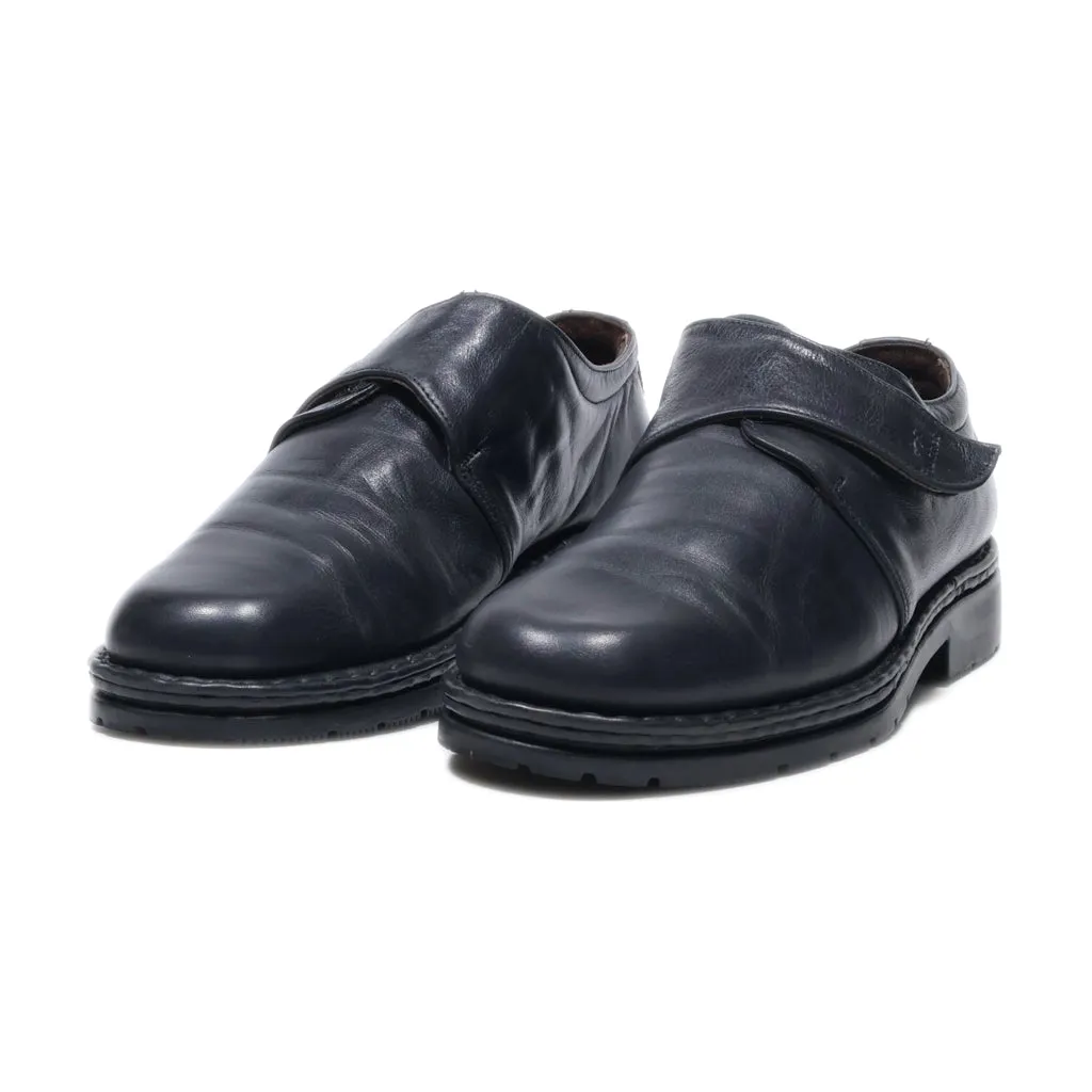Fluchos Casual Shoes Leather Black Colour For Men