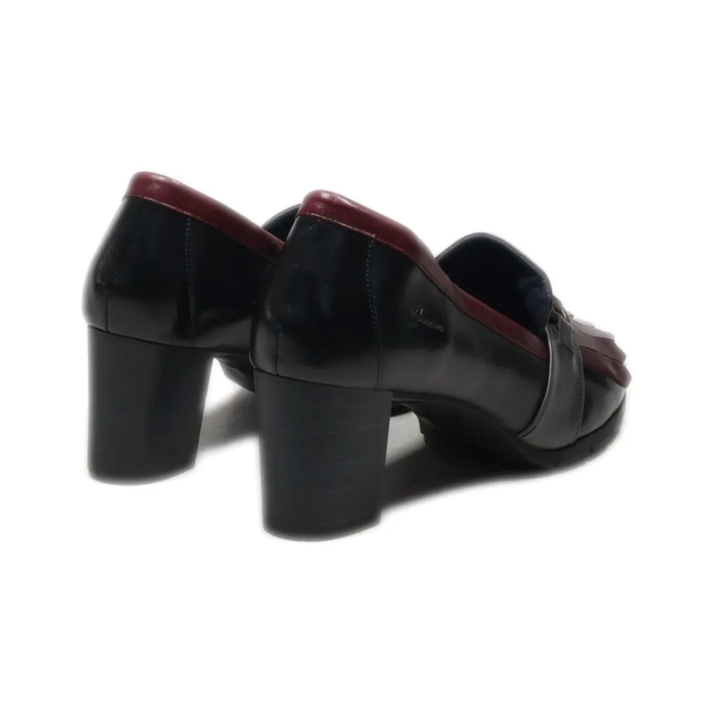 Fluchos High-Heel Shoes Leather Black Colour For Women