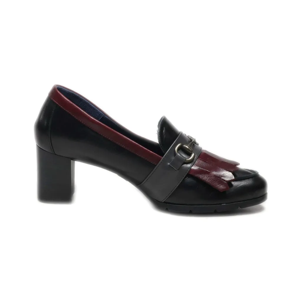 Fluchos High-Heel Shoes Leather Black Colour For Women