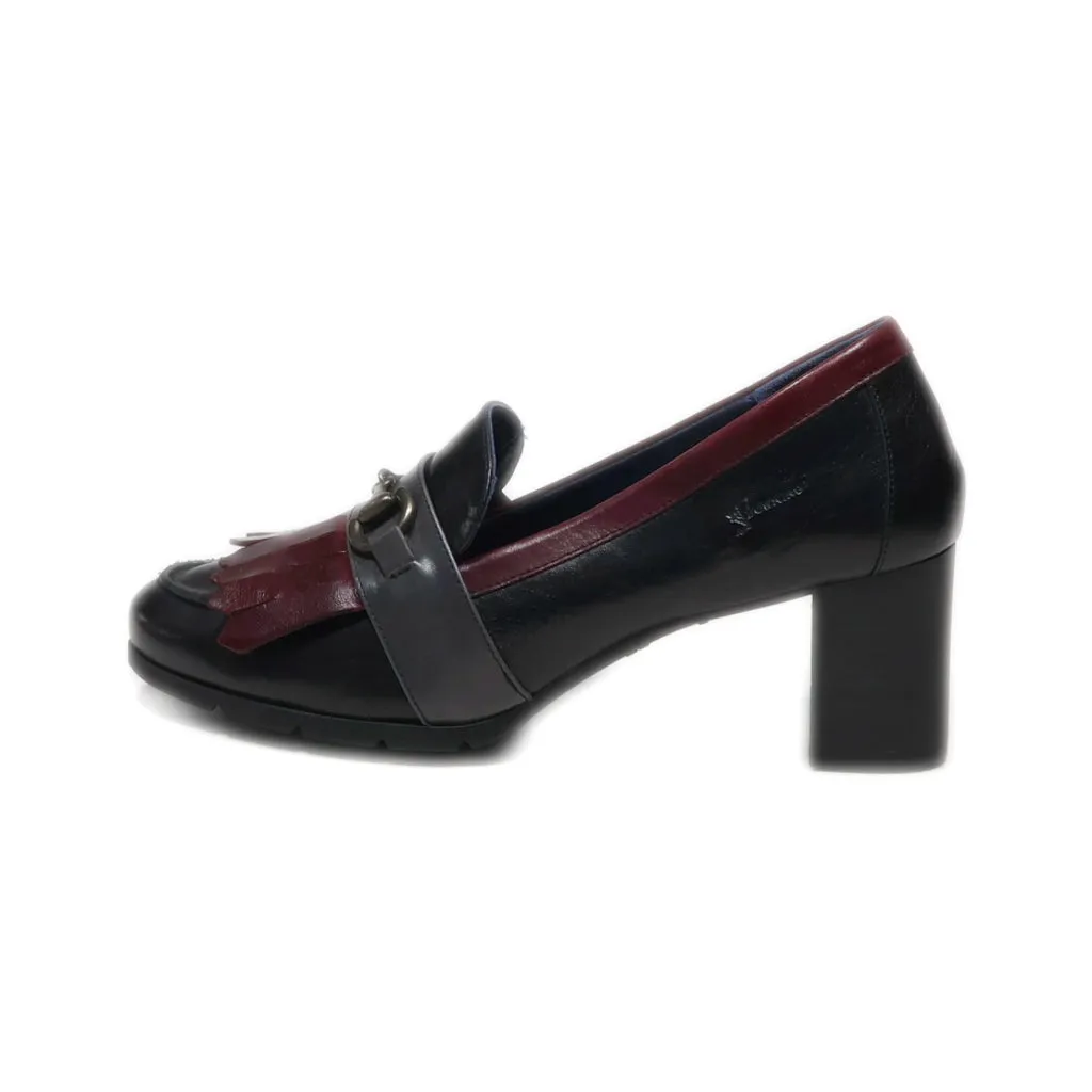 Fluchos High-Heel Shoes Leather Black Colour For Women