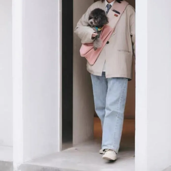 FLUFFURRY Wool Pet Sling Carrier