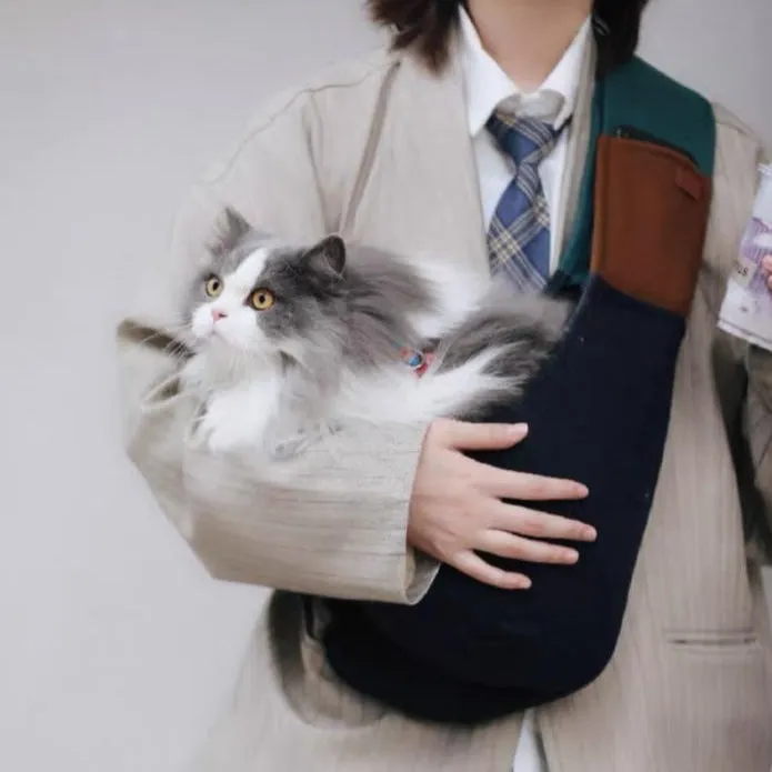 FLUFFURRY Wool Pet Sling Carrier