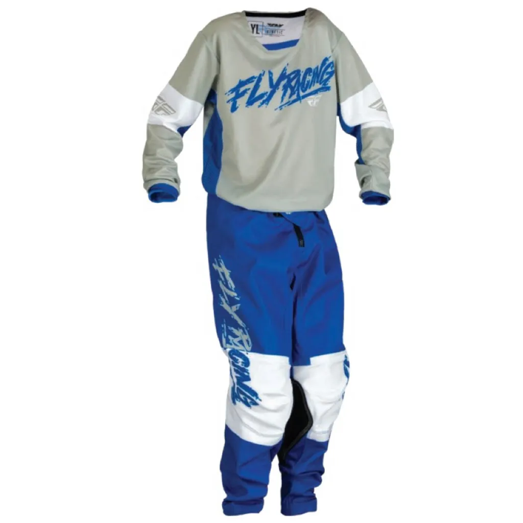 Fly Racing Youth Kinetic Khaos B/P/O 2024 Jersey/Pants Kit