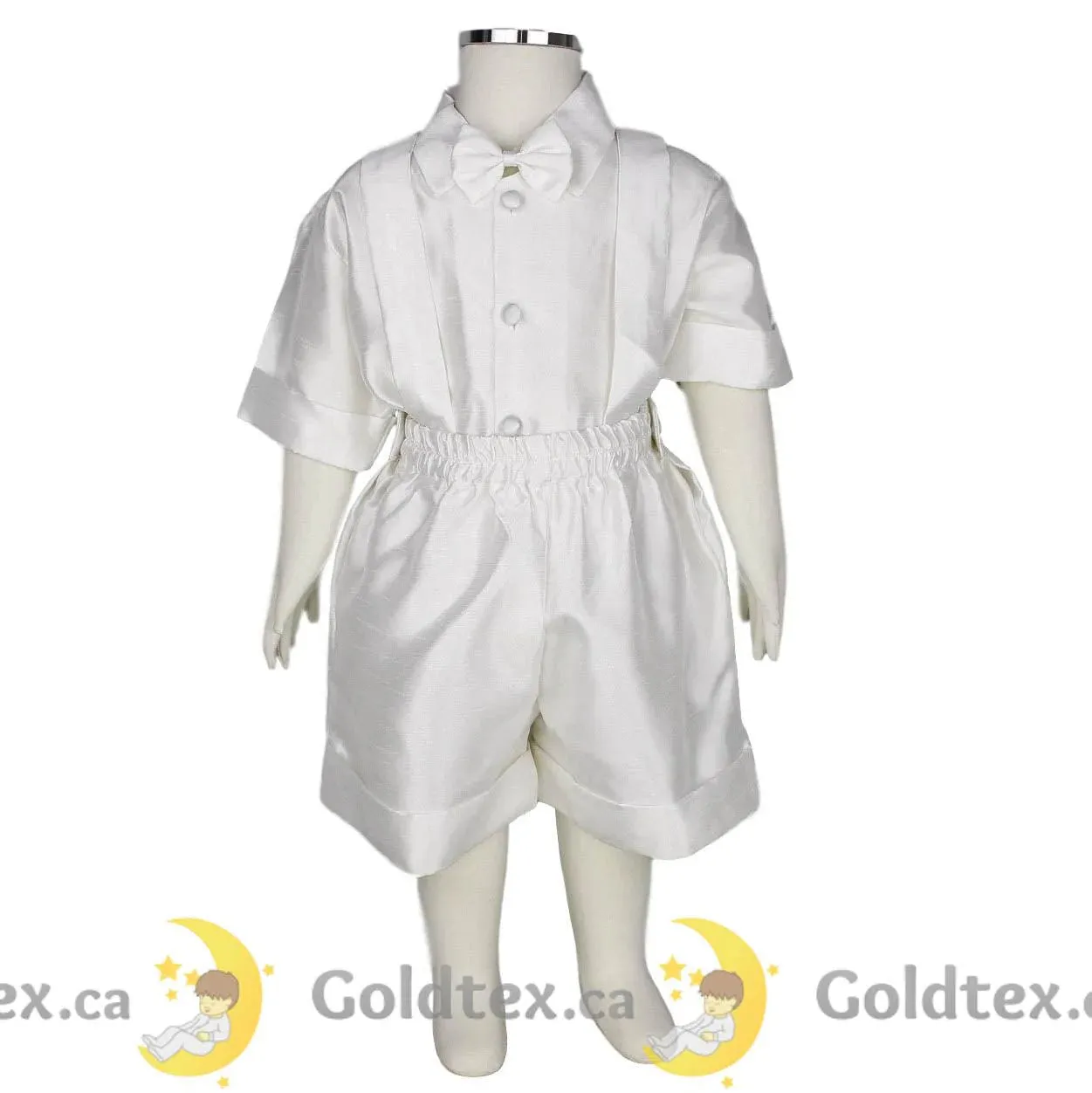 Formal Kids Wear 5-Piece Baby Boy Short Baptism Set 8059