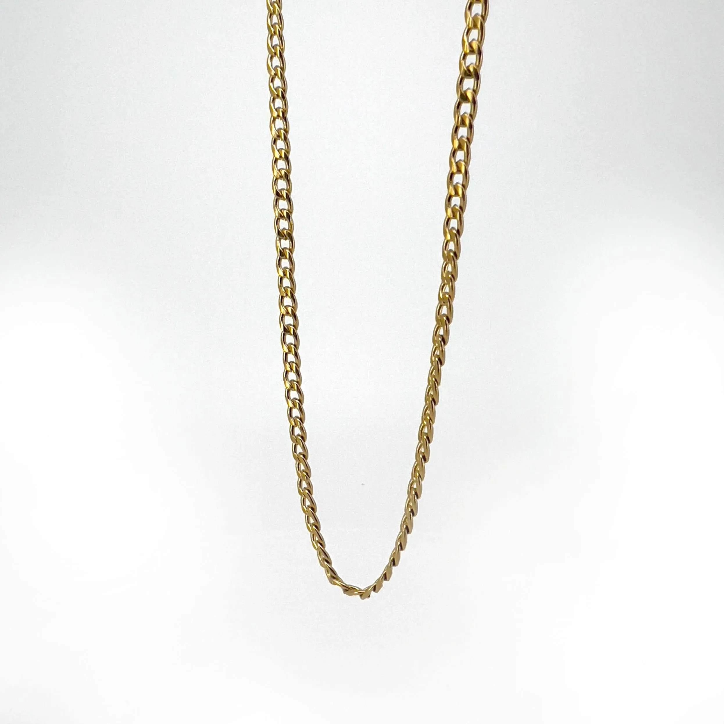 Fortunato Stainless Steel Curb Chain Necklace