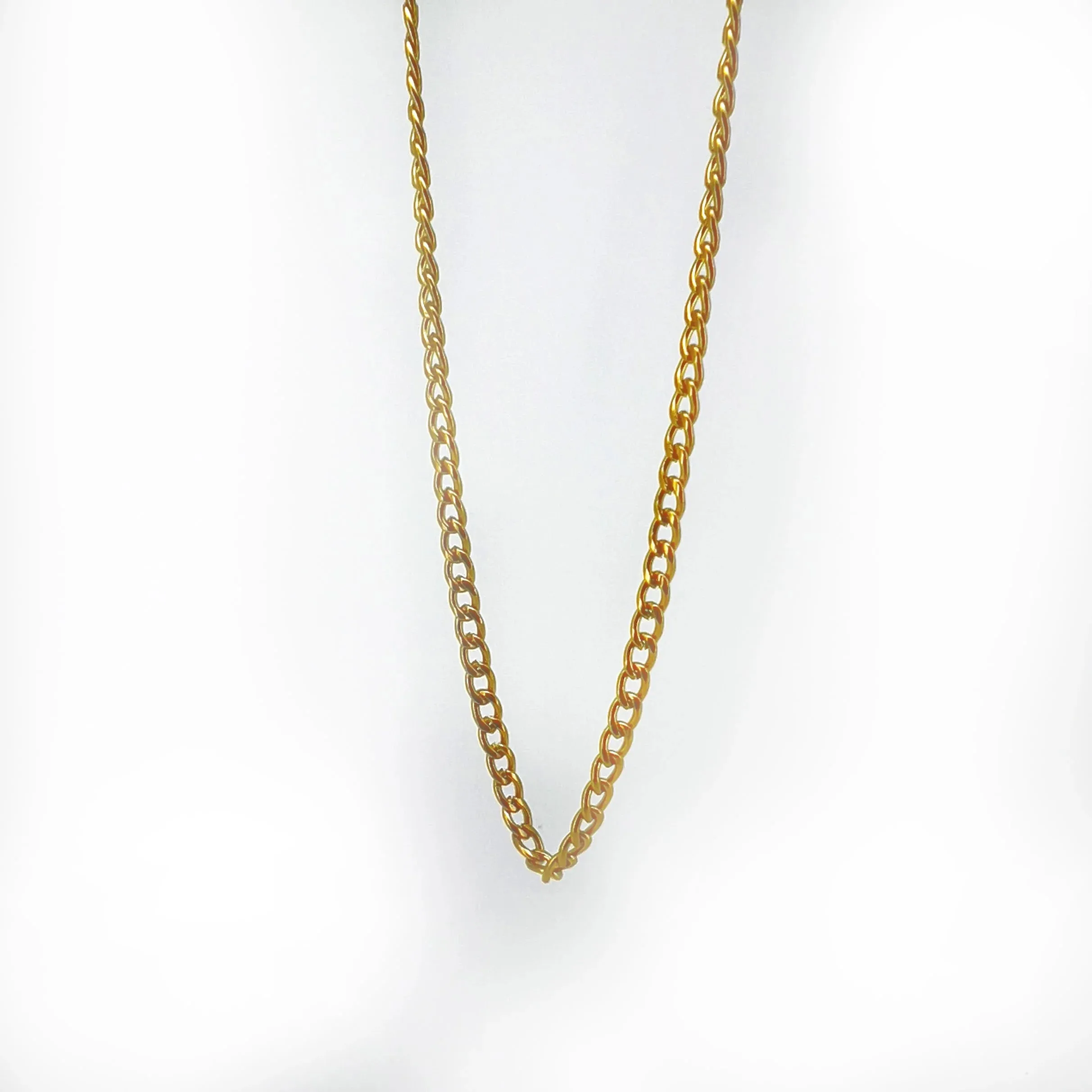 Fortunato Stainless Steel Curb Chain Necklace