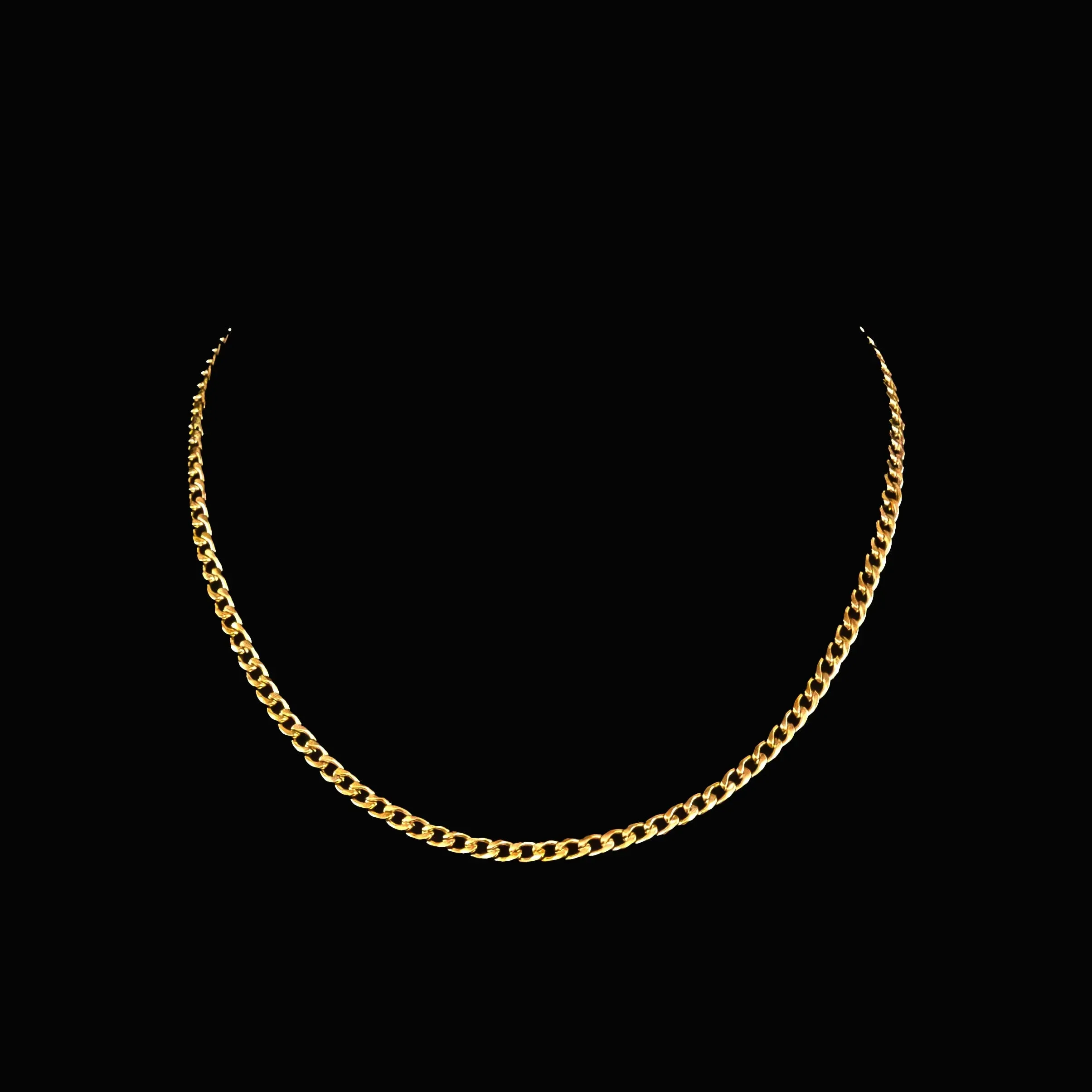Fortunato Stainless Steel Curb Chain Necklace