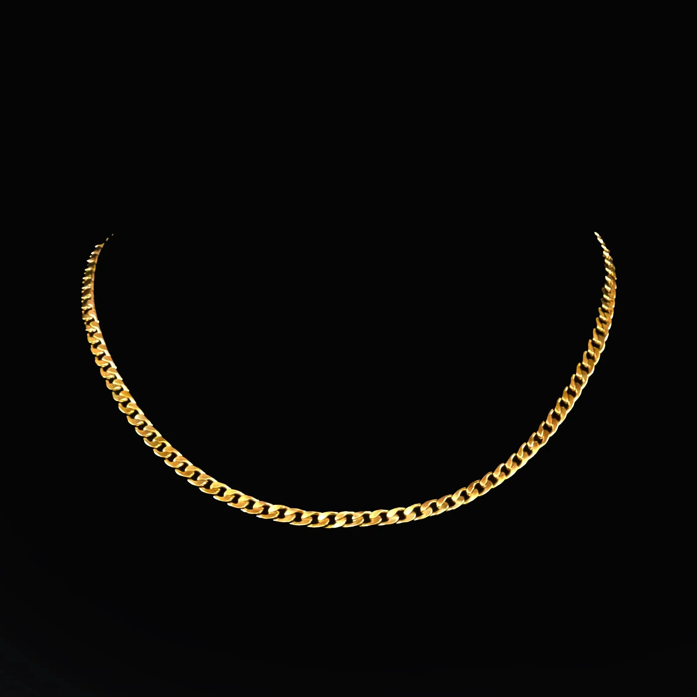 Fortunato Stainless Steel Curb Chain Necklace
