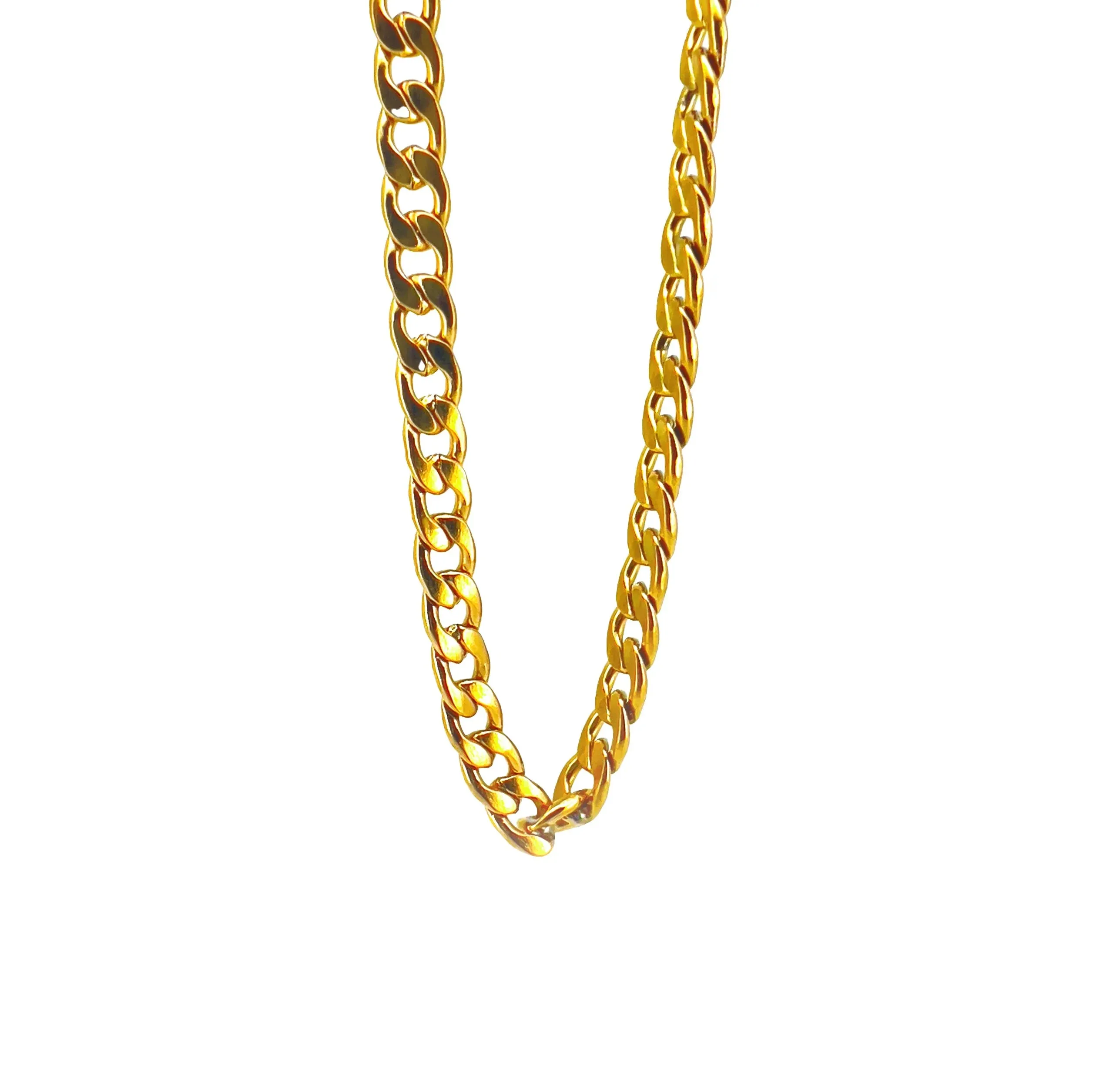 Fortunato Stainless Steel Curb Chain Necklace